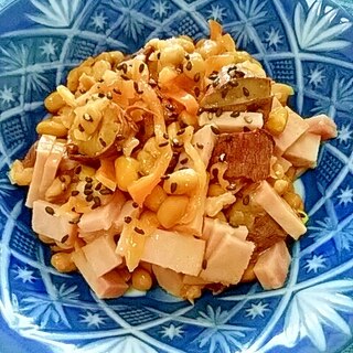 納豆の食べ方-焼き芋＆焼き豚♪